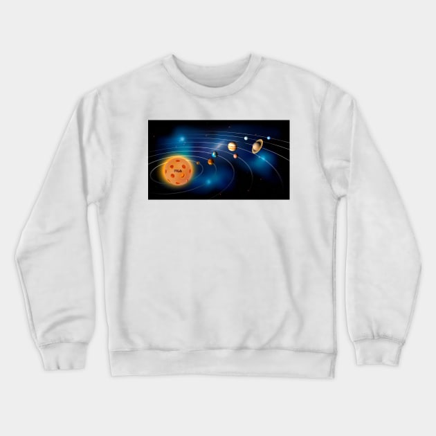 Pickleball Universe Crewneck Sweatshirt by Battlefoxx Living Earth